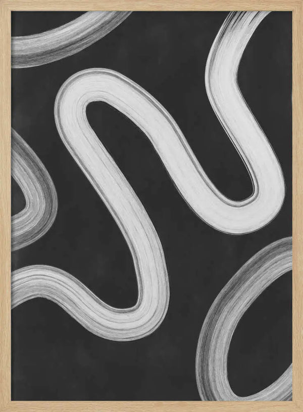 Wavy Lines Abstract Elena Ristova