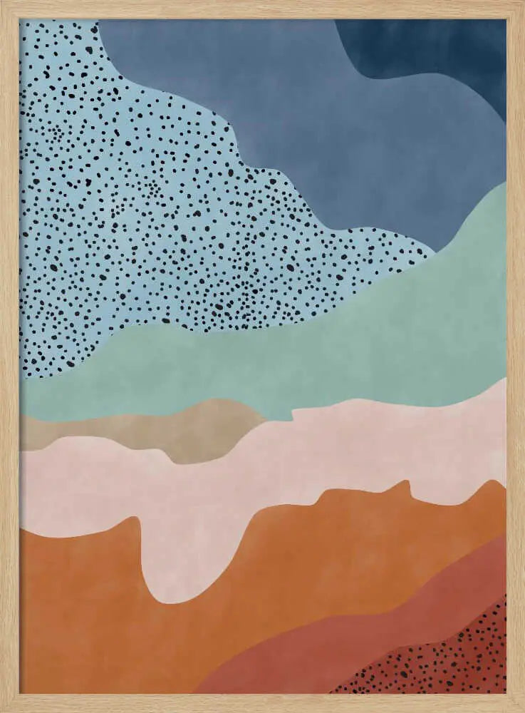 Layered Abstract Landscape Elena Ristova