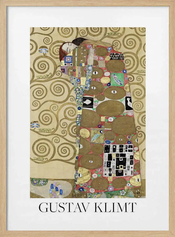 Fulfillment (1910–1911) Poster Gustav Klimt