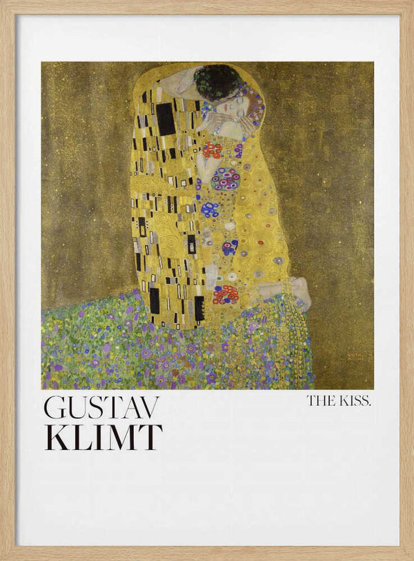 The Kiss (1907–1908) Poster Art Print UK — Vintage Vibrant Wall Art — Living Room — Wall It All Prints