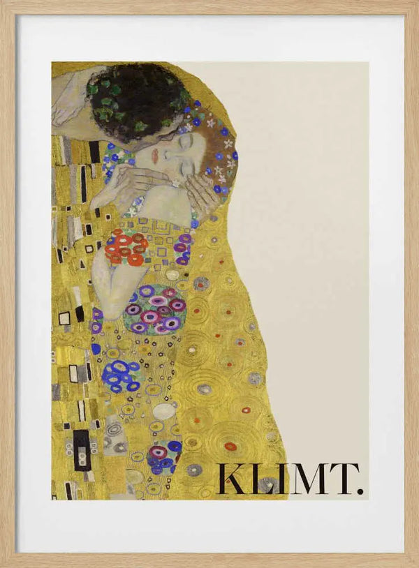The Kiss (1907–1908) Special Poster Crop Gustav Klimt