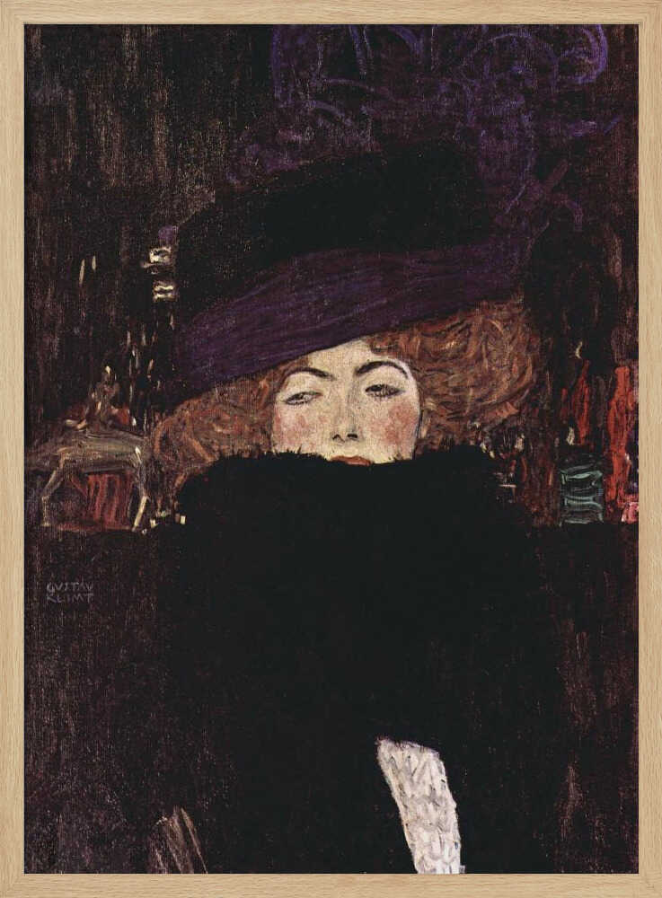 Dame Mit Hut Und Federboa (1909)
