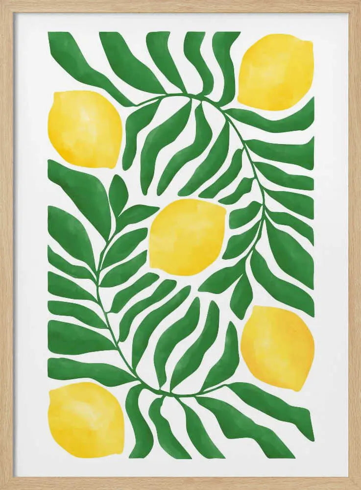 Vibrant Lemon Leaves Elena Ristova