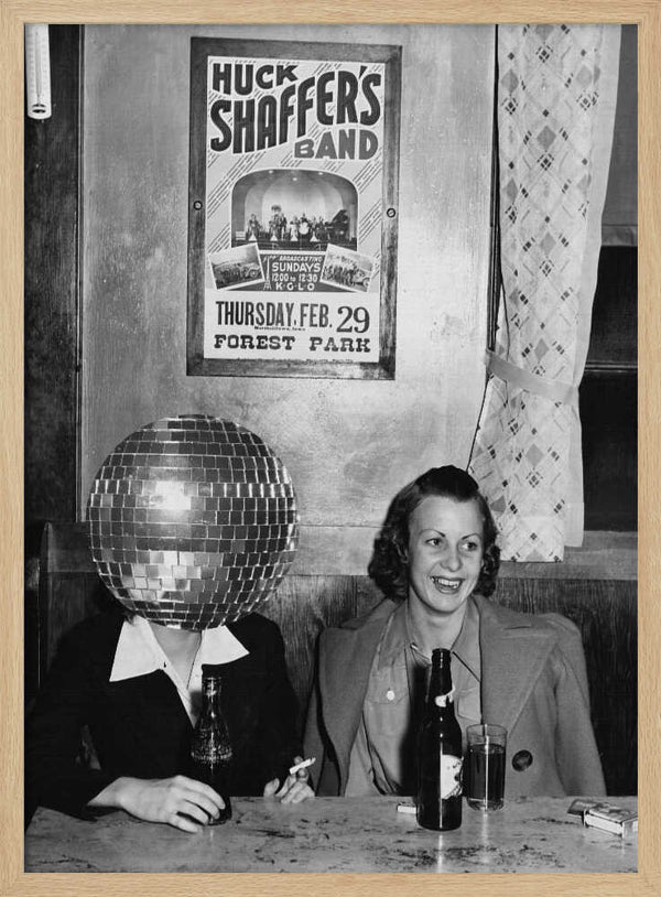 Retro Disco Bar Fun Art Print UK — Portrait Calm Wall Art — Living Room — Wall It All Prints