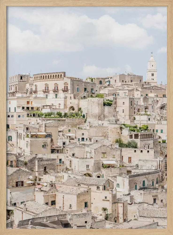 Sassi di Matera View Art Print UK — Landscape Vibrant Wall Art — Living Room — Wall It All Prints