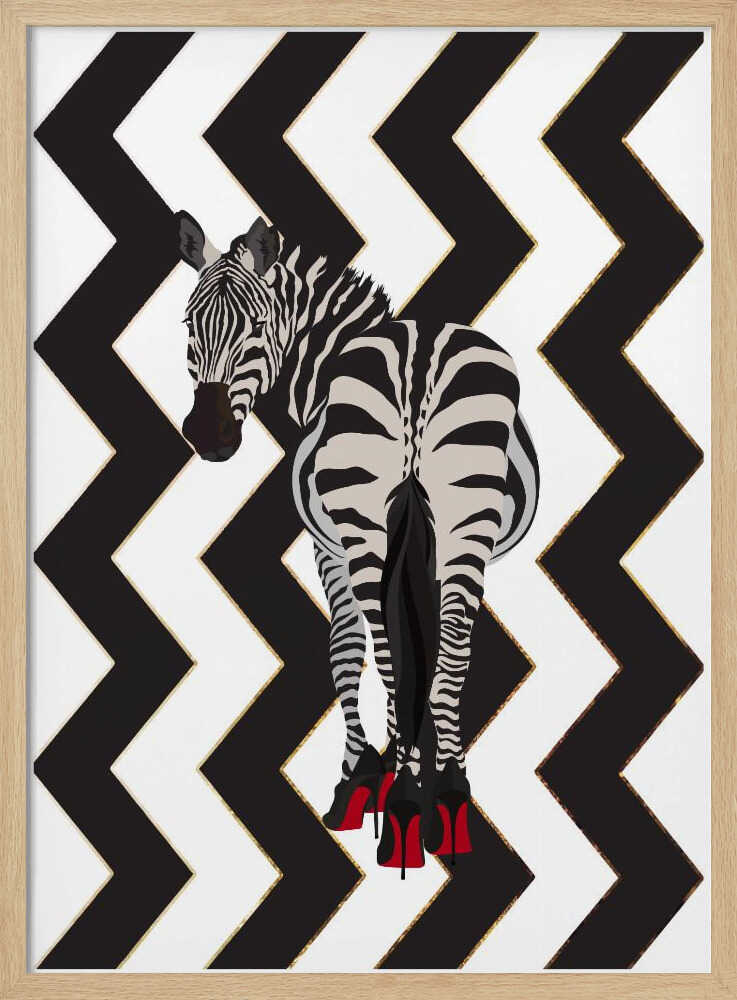 Chic Zebra Red Heels