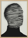 Abstract Striped Face