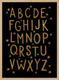 Golden Alphabet Stars