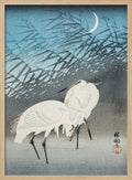 Egrets and Reeds In Moonlight (1926)