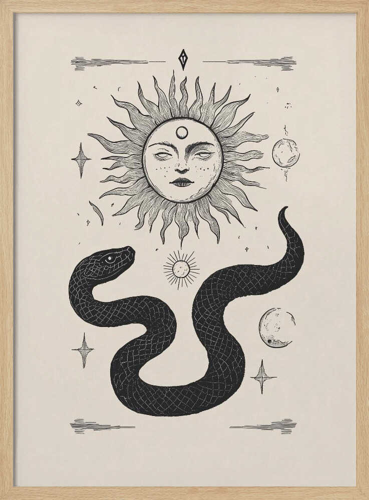 Mystical Sun and Snake Pictufy Studio IV