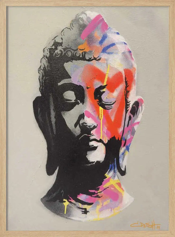 Graffiti Buddha Head Suzan Habib