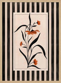 Terracotta Floral Stripes