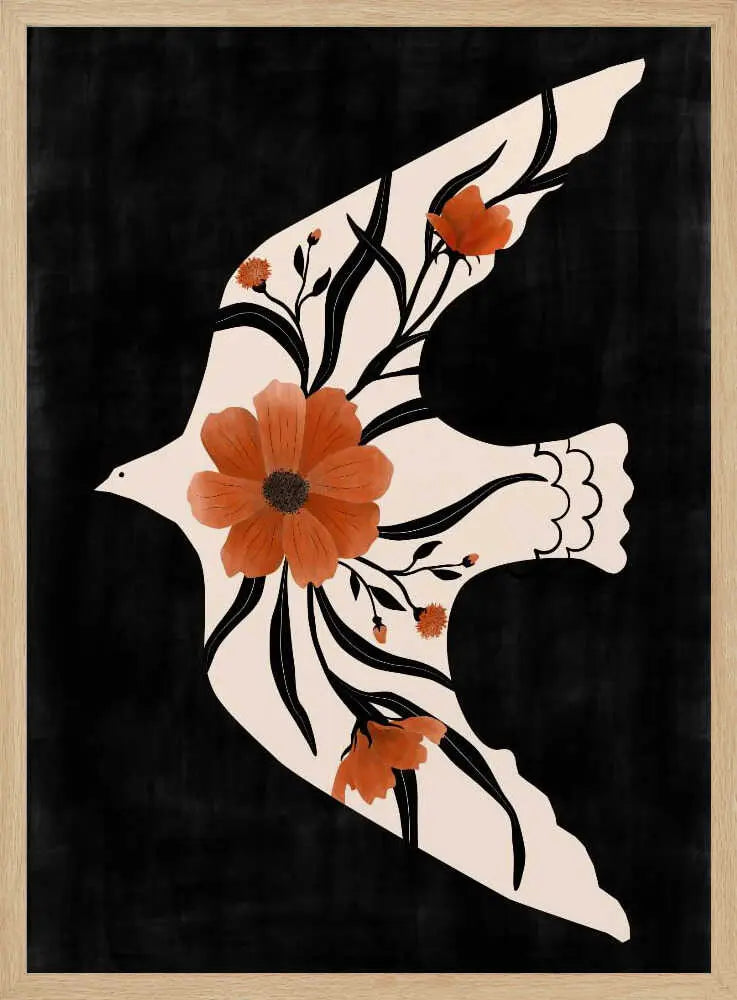 Floral Dove Flight Elena Ristova