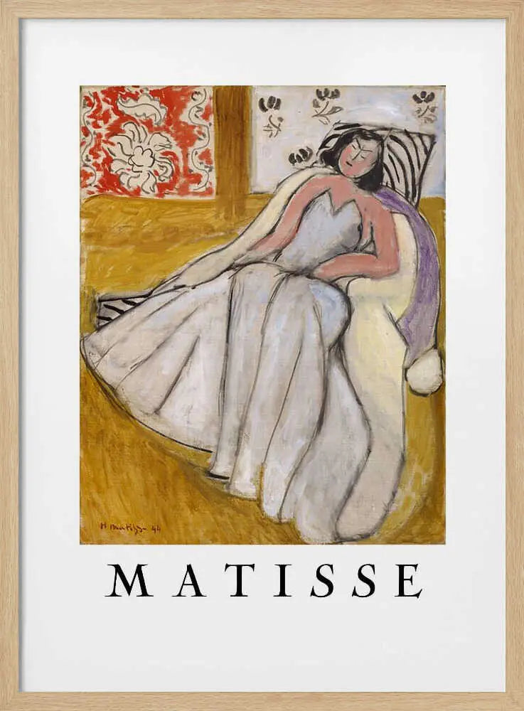 Jeune Femme à La Pelisse Blanche Henri Matisse