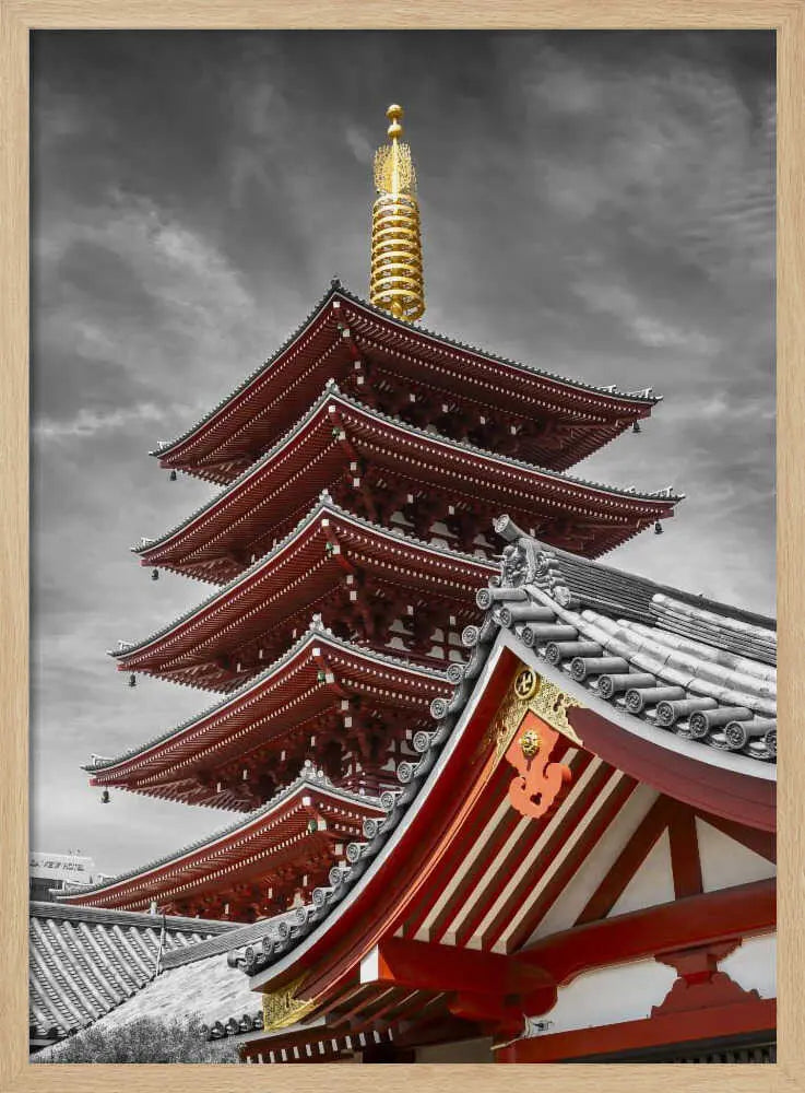 Vibrant Japanese Pagoda Melanie Viola