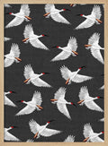 Graceful White Birds Flying