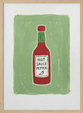 Hot Sauce Pepper Bottle