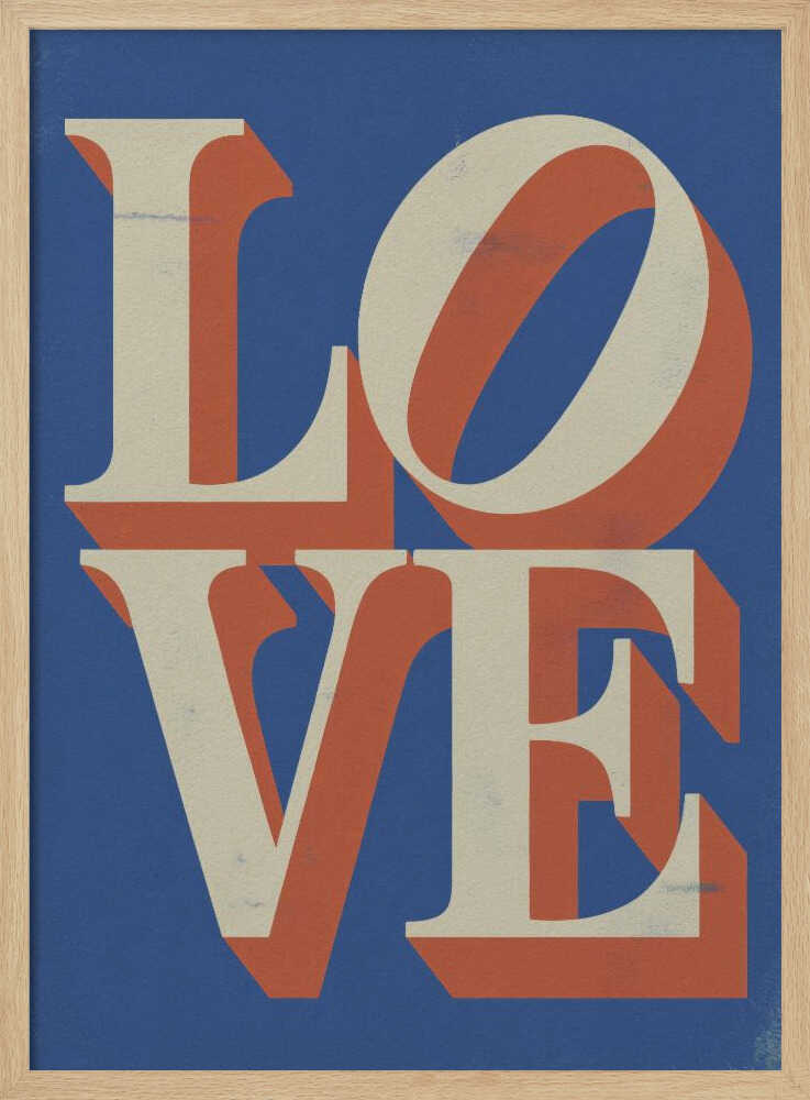 Retro Love Word