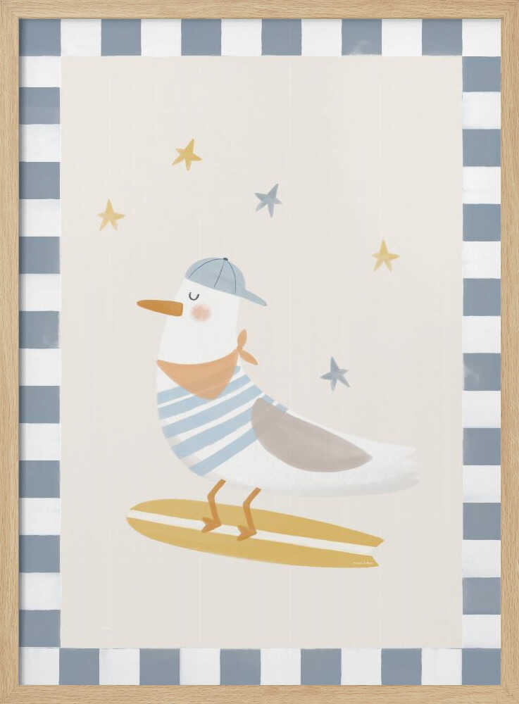 Happy Surfing Seagull