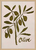 Olive Branch Minimalist Painting