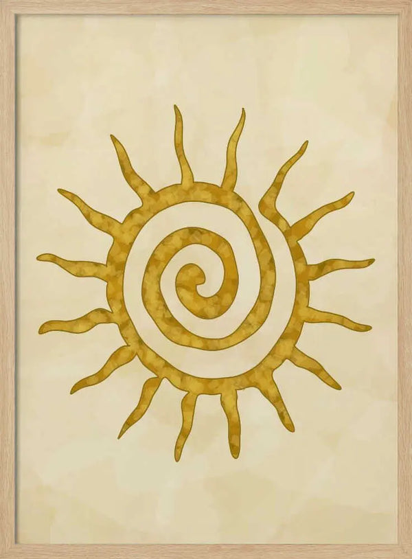 Golden Tribal Sun Sannel Larson