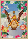 Hindu Goddess Floral Frame