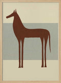 Minimalist Brown Horse