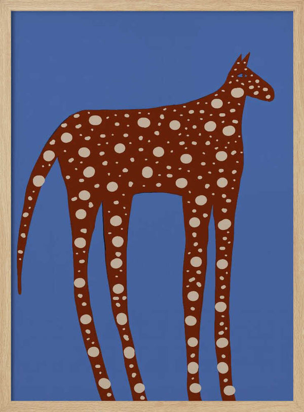 Spotted Long Legged Horse