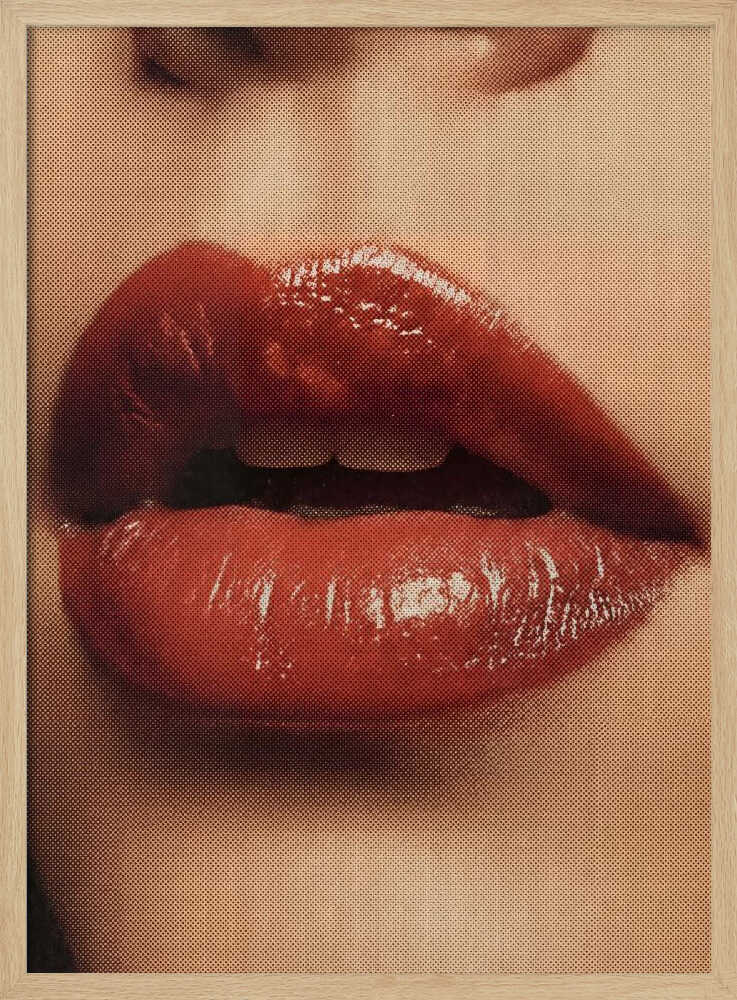 Glossy Red Lips
