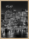 Pittsburgh Skyline Night Lights