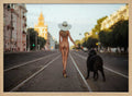 Graceful Urban Dog Walk