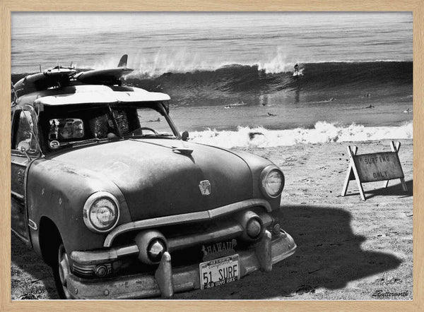 Vintage Car Surf Beach