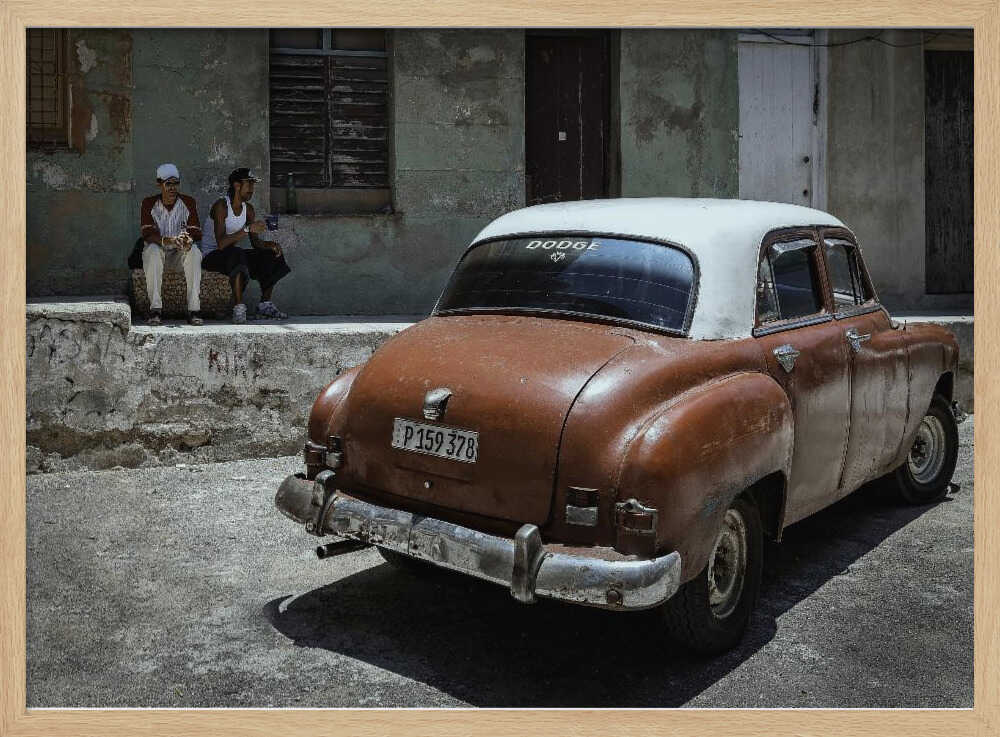 Vintage Havana Car Art Print UK — Vintage Vibrant Wall Art — Living Room — Wall It All Prints