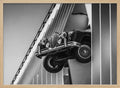 Classic Car Breaking Wall