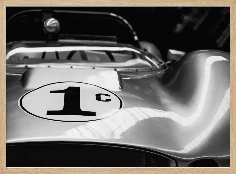Classic Race Car Art Print UK — Vintage Dark Wall Art — Living Room — Wall It All Prints