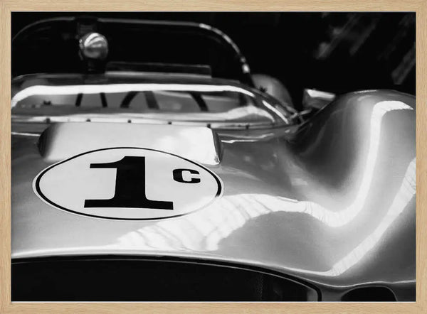 Classic Race Car Art Print UK — Vintage Dark Wall Art — Living Room — Wall It All Prints