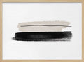 Black And Beige Brushstrokes