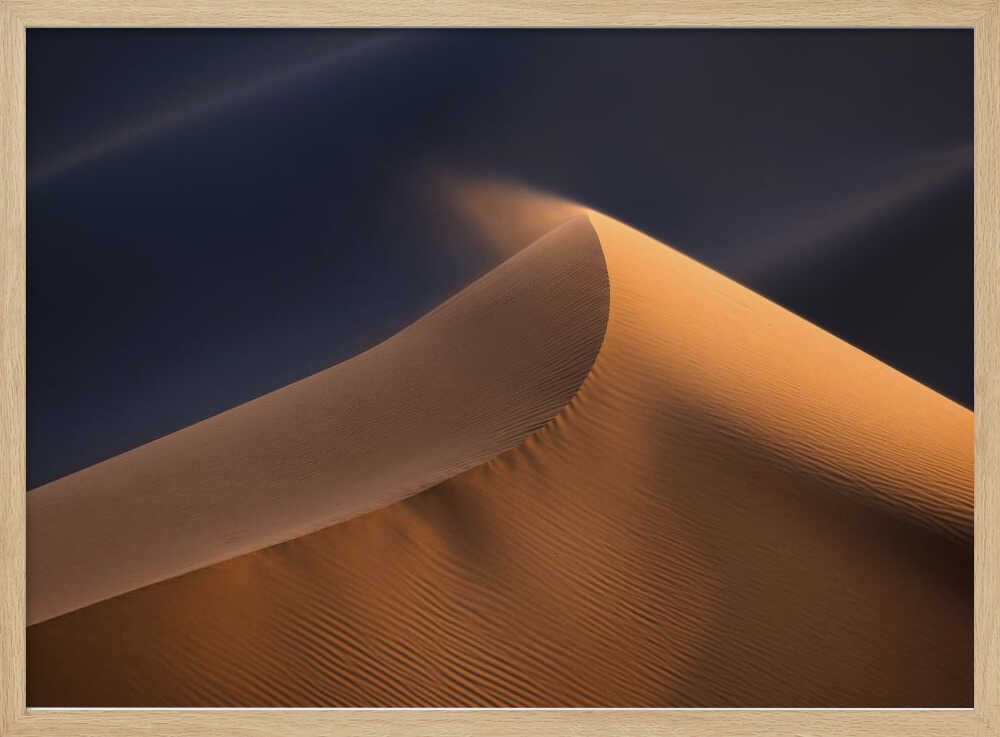Golden Desert Dune Art Print UK — Abstract Calm Wall Art — Office — Wall It All Prints