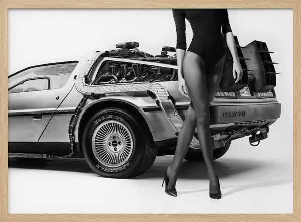 Elegant Time Machine Art Print UK — Portrait Vibrant Wall Art — Living Room — Wall It All Prints