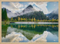 Misty Mountain Lake Reflection