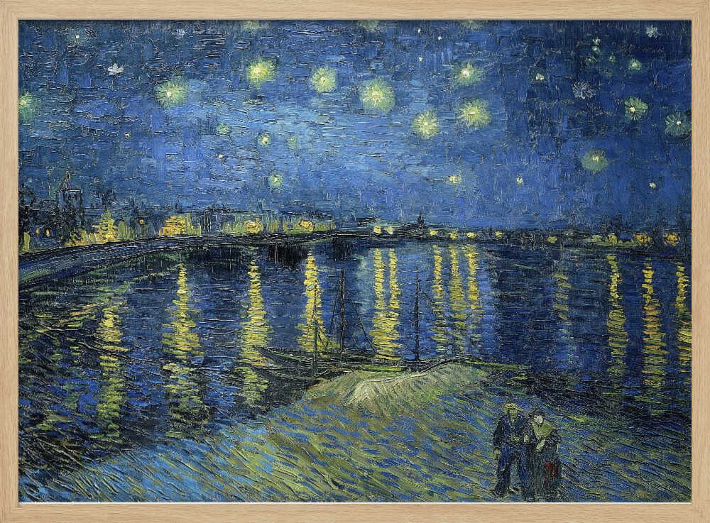 The Starry Night Over The Rhone Vincent Van Gogh