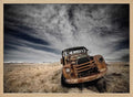 Rusty Truck Dramatic Sky
