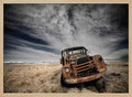 Rusty Truck Dramatic Sky