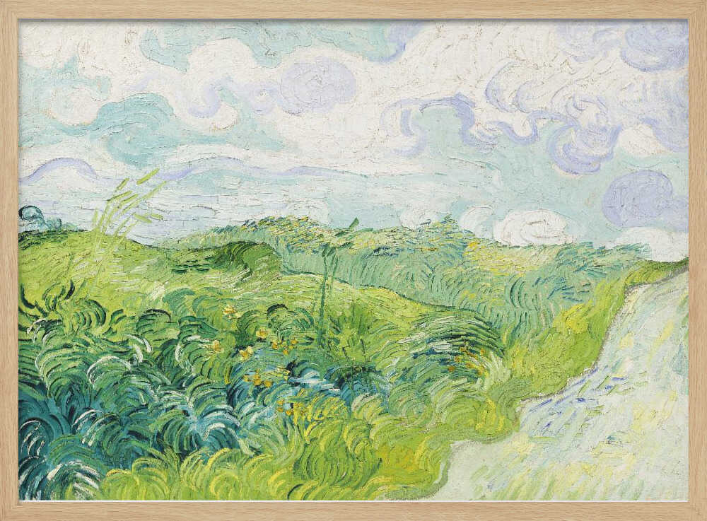 Green Wheat Fields, Auvers (1890) By Vincent Van Gogh Vincent Van Gogh
