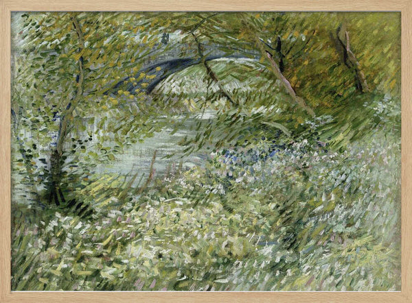 Vincent Van Gogh's River Bank In Springtime (1887) Vincent Van Gogh