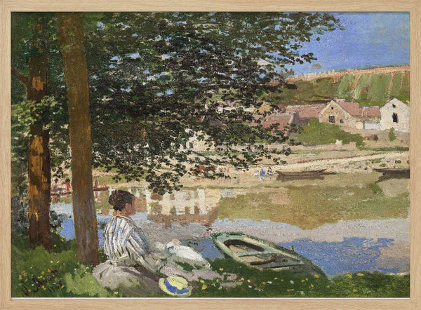 On the Bank of the Seine, Bennecourt (1868) By Claude Monet Claude Monet