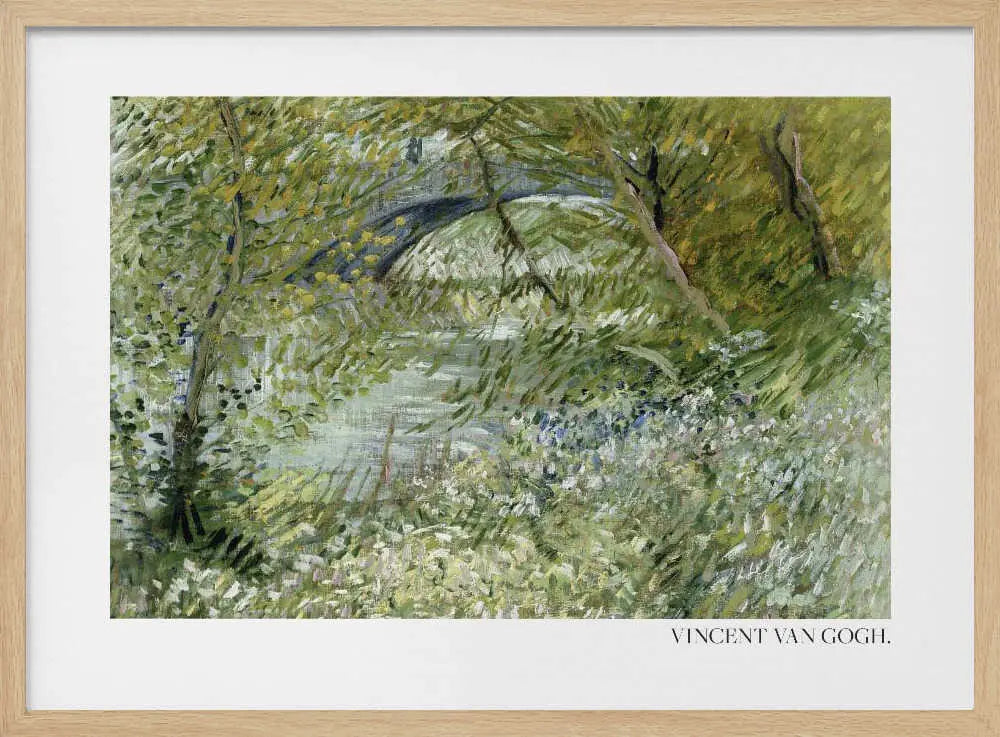 River Bank In Springtime (1887) Horisontal Vincent Van Gogh