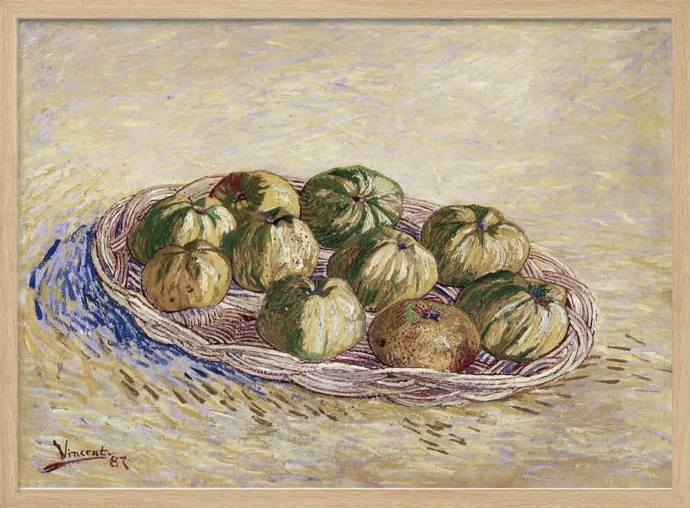 Still Life, Basket of Apples (1887) Vincent Van Gogh