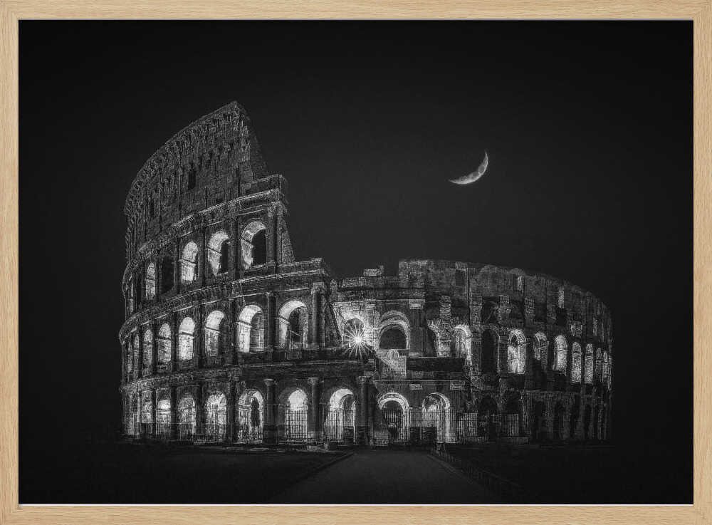 Colosseum Night Moon Nichole Chen