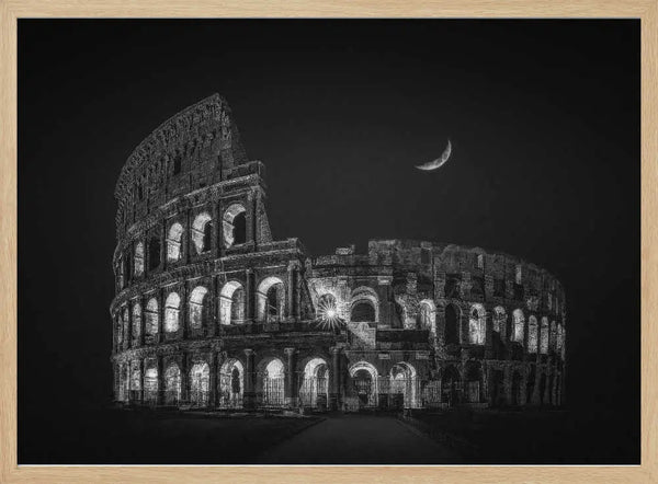 Colosseum Night Moon Nichole Chen